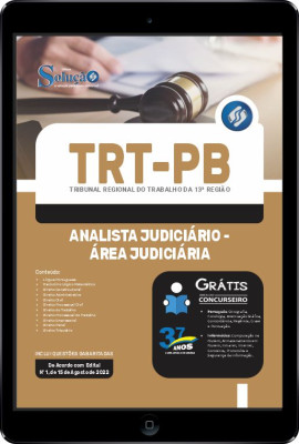 Apostila TRT-PB em PDF - Analista Judiciário - Área Judiciária - Imagem 1