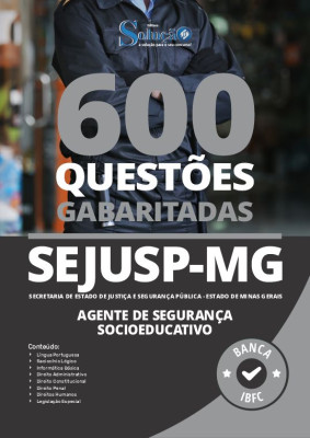 Caderno de Questões SEJUSP-MG - Agente de Segurança Socioeducativo - 600 Questões Gabaritadas - Imagem 2