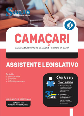 Apostila Câmara de Camaçari - BA - Assistente Legislativo - Imagem 3