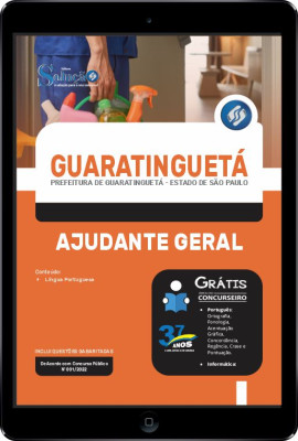 Apostila Prefeitura de Guaratinguetá - SP em PDF - Ajudante Geral - Imagem 1