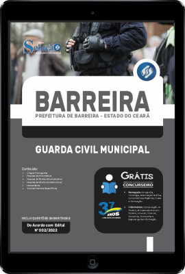 Apostila Prefeitura de Barreira - CE em PDF - Guarda Civil Municipal - Imagem 1