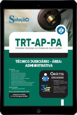 Apostila TRT-AP-PA em PDF - Técnico Judiciário - Área: Administrativa - Imagem 1