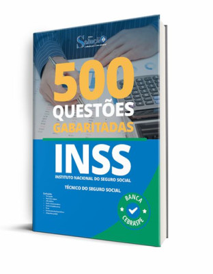 Caderno de Questões INSS - Técnico do Seguro Social - 500 Questões Gabaritadas - Imagem 1