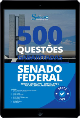 Caderno de Questões Senado Federal em PDF - 500 Questões Gabaritadas - Imagem 1