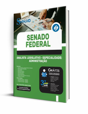 Apostila Senado Federal - Analista  Legislativo - Especialidade: Administração - Imagem 2