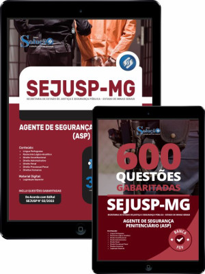 Combo Digital SEJUSP-MG - Agente de Segurança Penitenciário (ASP) - Imagem 1