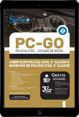 Apostila PC-GO em PDF - Agente de Polícia Civil 3ª Classe e Escrivão de Polícia Civil 3ª Classe - Imagem 1