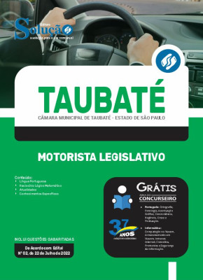 Apostila Câmara de Taubaté - SP - Motorista Legislativo - Imagem 3