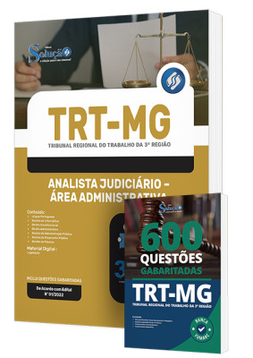 Combo Impresso TRT-MG - Analista Judiciário - Área Administrativa - Imagem 1