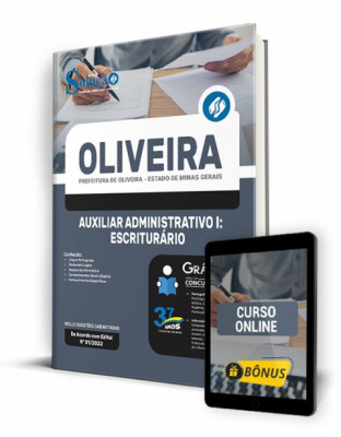 Apostila Prefeitura de Oliveira - MG - Auxiliar Administrativo I: Escriturário - Imagem 1