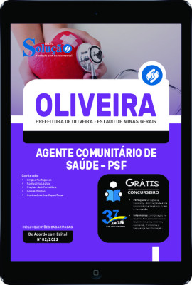 Apostila Prefeitura de Oliveira - MG em PDF - Agente Comunitário de Saúde (PSF) - Imagem 1