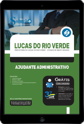 Apostila Prefeitura de Lucas do Rio Verde - MT em PDF - Ajudante Administrativo - Imagem 1