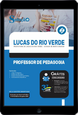 Apostila Prefeitura de Lucas do Rio Verde - MT em PDF - Professor de Pedagogia - Imagem 1