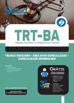 Apostila TRT-BA - Técnico Judiciário - Área Apoio Especializado - Especialidade: Enfermagem - Imagem 3