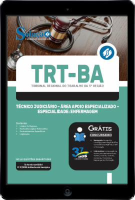 Apostila TRT-BA em PDF - Técnico Judiciário - Área Apoio Especializado - Especialidade: Enfermagem - Imagem 1