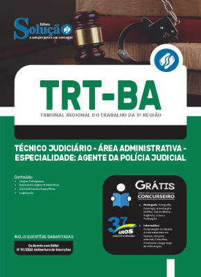 Apostila TRT-BA - Técnico Judiciário - Área Administrativa - Especialidade: Agente da Polícia Judicial - Imagem 3