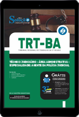 Apostila TRT-BA em PDF - Técnico Judiciário - Área Administrativa - Especialidade: Agente da Polícia Judicial - Imagem 1