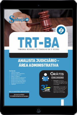 Apostila TRT-BA em PDF - Analista Judiciário - Área Administrativa - Imagem 1