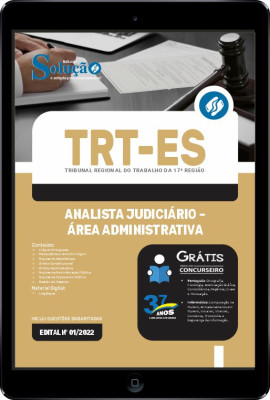 Apostila TRT-ES em PDF - Analista Judiciário - Área Administrativa - Imagem 1