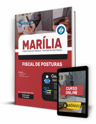 Apostila Prefeitura de Marília - SP - Fiscal de Posturas - Imagem 1