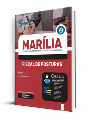 Apostila Prefeitura de Marília - SP - Fiscal de Posturas - Imagem 2