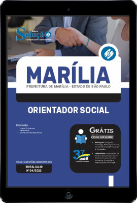 Apostila Prefeitura de Marília - SP em PDF - Orientador Social - Imagem 1