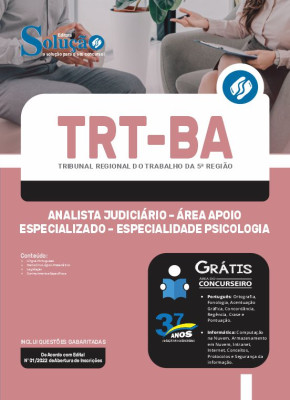 Apostila TRT-BA - Analista Judiciário - Área Apoio Especializado - Especialidade: Psicologia - Imagem 3