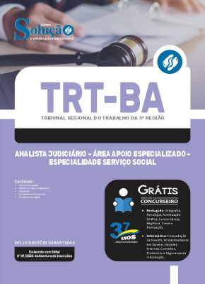 Apostila TRT-BA - Analista Judiciário - Área Apoio Especializado - Especialidade: Serviço Social - Imagem 3