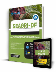 Capa Apostila SEAGRI-DF - Técnico da Carreira de Desenvolvimento e Fiscalização Agropecuária - Agente Administrativo