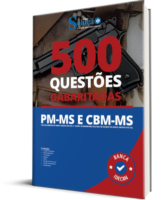 Caderno de Questões PM-MS e CBM-MS - Soldado - 500 Questões Gabaritadas