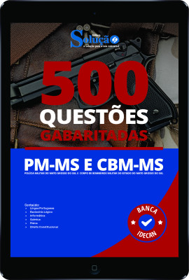 Caderno de Questões PM-MS e CBM-MS - Soldado em PDF - 500 Questões Gabaritadas - Imagem 1