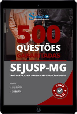 Caderno de Questões SEJUSP-MG em PDF - 500 Questões Gabaritadas - Imagem 1