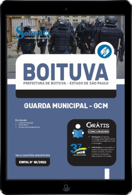 Apostila Prefeitura de Boituva - SP em PDF - Guarda Municipal - GCM - Imagem 1