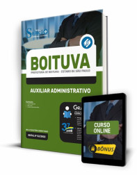 Capa Apostila Prefeitura de Boituva - SP - Auxiliar Administrativo