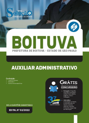 Apostila Prefeitura de Boituva - SP - Auxiliar Administrativo - Imagem 3