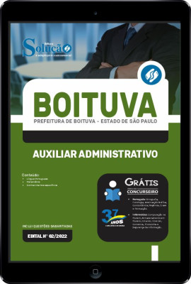 Apostila Prefeitura de Boituva - SP em PDF - Auxiliar Administrativo - Imagem 1