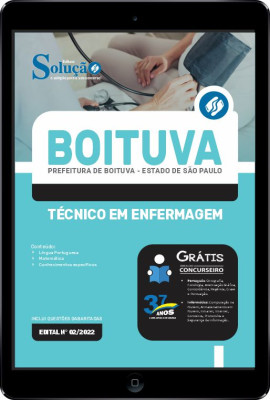 Apostila Prefeitura de Boituva - SP em PDF - Técnico em Enfermagem - Imagem 1