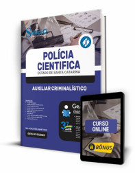Capa Apostila Polícia Cientifica SC - Auxiliar Criminalístico