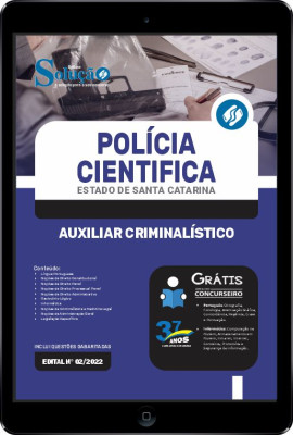 Apostila Polícia Cientifica SC em PDF - Auxiliar Criminalístico - Imagem 1