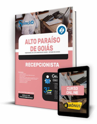 Apostila Prefeitura de Alto Paraíso de Goiás - GO - Recepcionista - Imagem 1