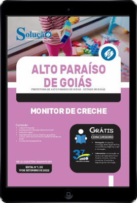 Apostila Prefeitura de Alto Paraíso de Goiás - GO em PDF - Monitor de Creche - Imagem 1