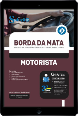 Apostila Prefeitura de Borda da Mata - MG em PDF - Motorista - Imagem 1