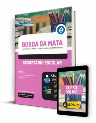 Apostila Prefeitura de Borda da Mata - MG - Secretário Escolar - Imagem 1