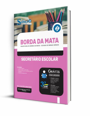 Apostila Prefeitura de Borda da Mata - MG - Secretário Escolar - Imagem 2