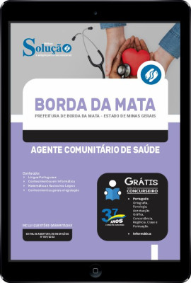 Apostila Prefeitura de Borda da Mata - MG em PDF - Agente Comunitário de Saúde - Imagem 1