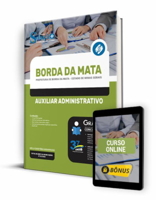 Apostila Prefeitura de Borda da Mata - MG - Auxiliar Administrativo - Imagem 1