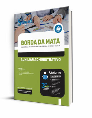 Apostila Prefeitura de Borda da Mata - MG - Auxiliar Administrativo - Imagem 2