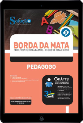 Apostila Prefeitura de Borda da Mata - MG em PDF - Pedagogo - Imagem 1