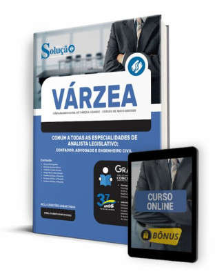 Apostila Câmara de Várzea Grande - MT - Comum a Todas as Especialidades de Analista Legislativo: Contador. Advogado e Engenheiro Civil - Imagem 1