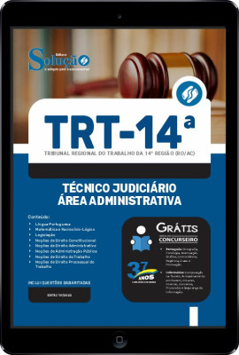 Apostila TRT14 em PDF - Técnico Judiciário - Área Administrativa - Imagem 1